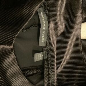 Black Velvet Runway Leggings